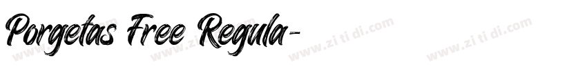 Porgetas Free Regula字体转换